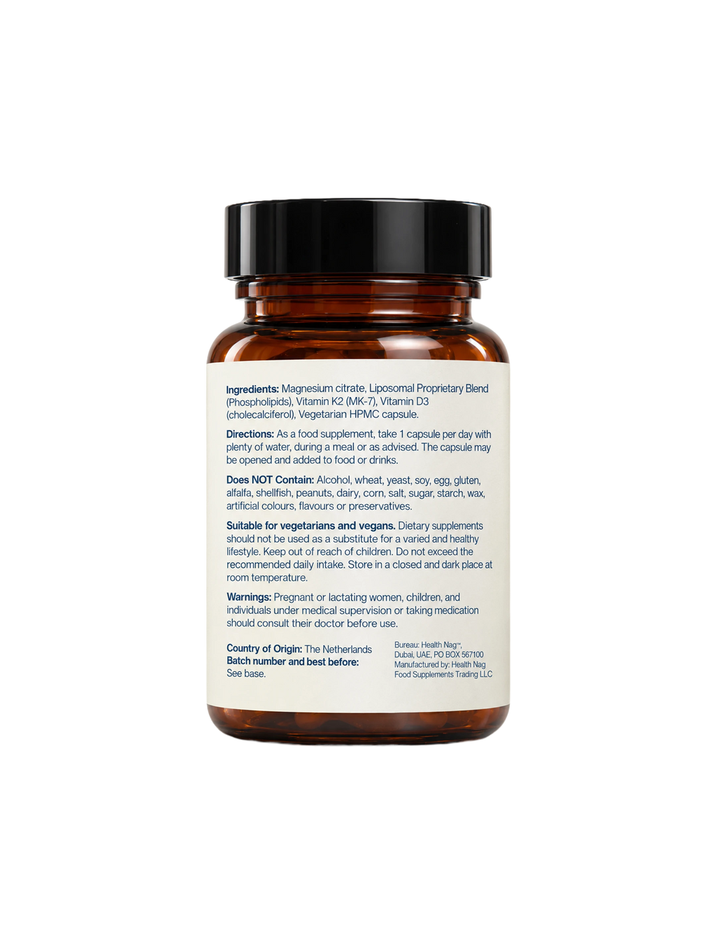 Liposomal D3 + K2 + Magnesium Citrate